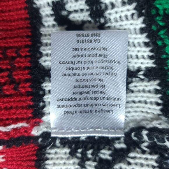 GhostFace Ghost Face Scream Ugly Christmas Holiday Ugly Sweater Large Size L EUC - Picture 7 of 13